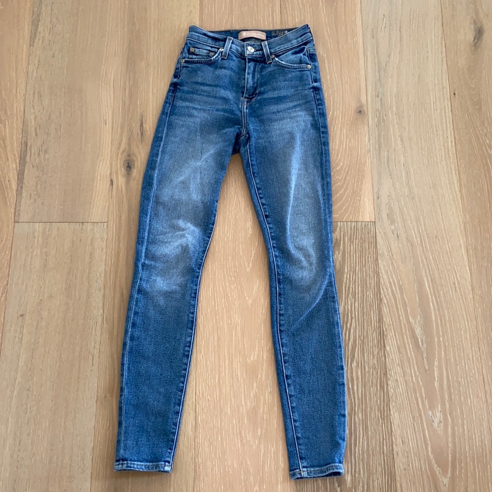7 for all Mankind “the high waist ankle skinny”